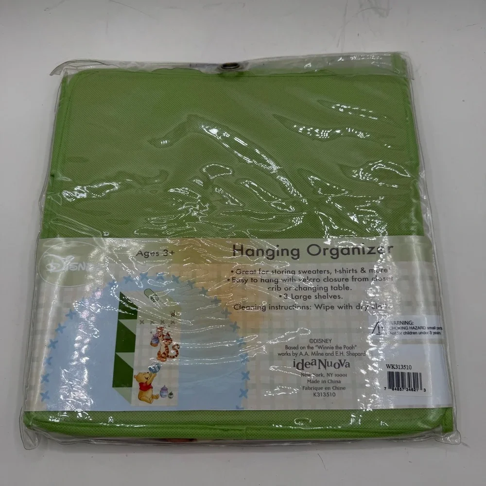 Disney Winnie the Pooh & Tigger Hanging 3 Shelf Closet Organizer Idea Nuova